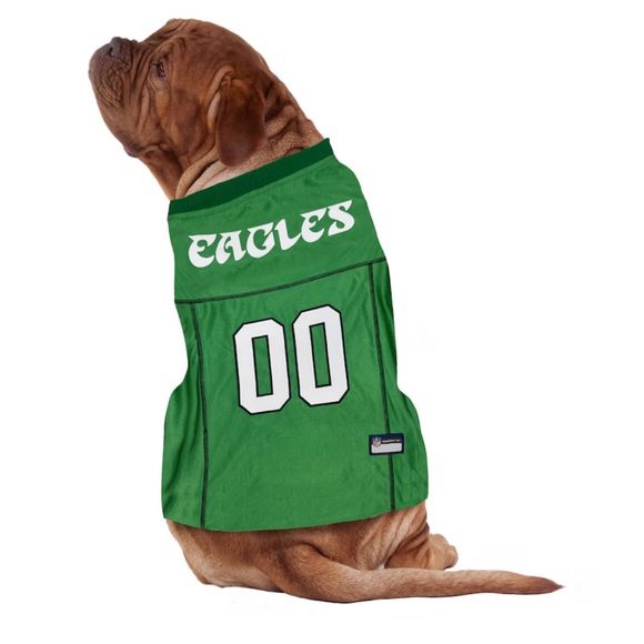 Philadelphia Eagles Kelly Green Throwback Pet Jersey - Picture 3 of 7